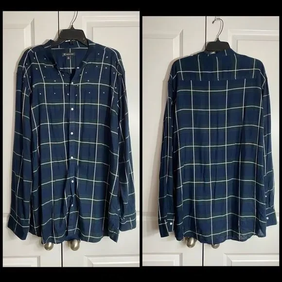 𝅺•inc• Plaid Studded Button-Up - Picture 4 of 6